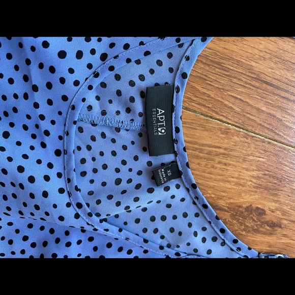 Blue Polka Dot Tank - Picture 3 of 3